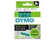 Papir, Fotopapir og Etiketter - DYMO D1 tape | 12mm x 7m rulle | sort på grøn - S0720590