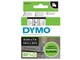 Papir, Fotopapir og Etiketter - DYMO D1 tape | 6mm x 7m rulle | sort på klar - S0720770