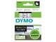 Papir, Fotopapir og Etiketter - DYMO D1 tape | 24mm x 7m rulle | sort på klar - S0720920