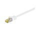 Netværkskabel - Pro RJ45 patch cord CAT 6A S/FTP (PiMF) 500 MHz with CAT 7 raw cable white - 4040849910906