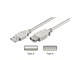 USB kabel - Pro USB-A <-> USB-A - 0.3m - Grå - 4040849686214
