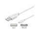 USB kabel - Pro USB-A <-> USB Micro-B - 1m - Hvid - 4040849961939