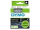 Papir, Fotopapir og Etiketter - DYMO D1 tape | 12mm x 7m rulle | hvid på klar - S0720600