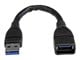 USB kabel - StarTech.com USB 3.0 Extension Adapter Cable A to A - USB3EXT6INBK