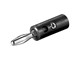 Audio kabel - Pro Banana Plug 4mm - Black - 4040849113734