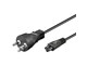 Strømkabel (intern) - Pro Strømkabel C5 (Mickey Mouse) - Sort - Lige - 2m - PC-C5B-2M-B-DK