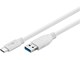 USB kabel - Pro USB-A <-> USB-C - 1m - USB 3.0 - Hvid - PUSB3.2G1-AC-WHT-1M