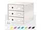 Arkivering & Opbevaring - Leitz Skuffekabinet Click & Store WOW 3 skuffer Hvid - 60480001