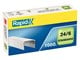 Hulapparater & Hæftemaskiner - Rapid Hæfteklamme Stand. 24/6 galv 1000 - 24855600