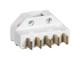 Lauritz Knudsen - LK Flerpolet stikprop 3-pol+N+J vinkel, hvid - 210A1061