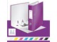 Brevordnere og Ringbind - Leitz Brevordner 180° WOW lamineret pap A4/80 mm Lilla - 10050062