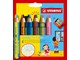 Hobby artikler - STABILO woody Arty 3 in 1 sæt med 6 penne inkl. spidser to-farvet spids - 208550