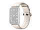 Smartwatch - Tilbehør - Xiaomi Smart Band 9 Pro/8 Pro Leather Quick Release Strap - Cream White - BHR8015GL