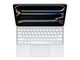Tastatur - Apple Magic Keyboard for iPad Pro 13‑inch (M4) - US English - White - Tastatur & Folio sæt - Amerikansk engelsk - Hvid - MWR43LB/A