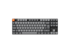 Tastatur - Keychron K1 MAX QMK/VIA Wireless RGB Hot Swap Low Profile Brown - Gray - Tastatur - Uden Numpad - Nordisk - Grå - K1M-H3-BO