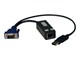 Repeater, boostere, bridges & transceiver - Eaton Series USB Single Server Interface Unit Virtual Media KVM Switch HD15 USB RJ45 TAA - B078-101-USB-1