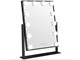 Makeupspejl - UNIQ New York Mega Makeup Mirror with 12 LED lights - Black - 7275-1
