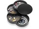 Anden personlig pleje - UNIQ Rotatable Round Jewelry Box with 4 Compartments – Black - 6844-1