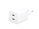 Mobil - Adaptere & Opladere - empower by PanzerGlass Turbo 45W Charger incl. 2 x USB-C | EU Plug | Silver White - EM58685