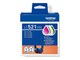 Blæk, Toner & Forbrugsstoffer - Brother LC521 Value Pack - 4-pack - black yellow cyan magenta - original - ink cartridge - LC521VAL