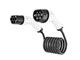 Elbil ladere - Gembird Ladekabel Type 2 32A 3-faset (22 kW) spiral - 5 meter - EV-T2MF-SP-22KW-5M