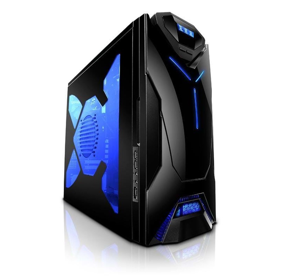 Kabinet - NZXT Guardian 921 - Blue/Black - Kabinet - Miditower - Sort - 921RB-001-BL