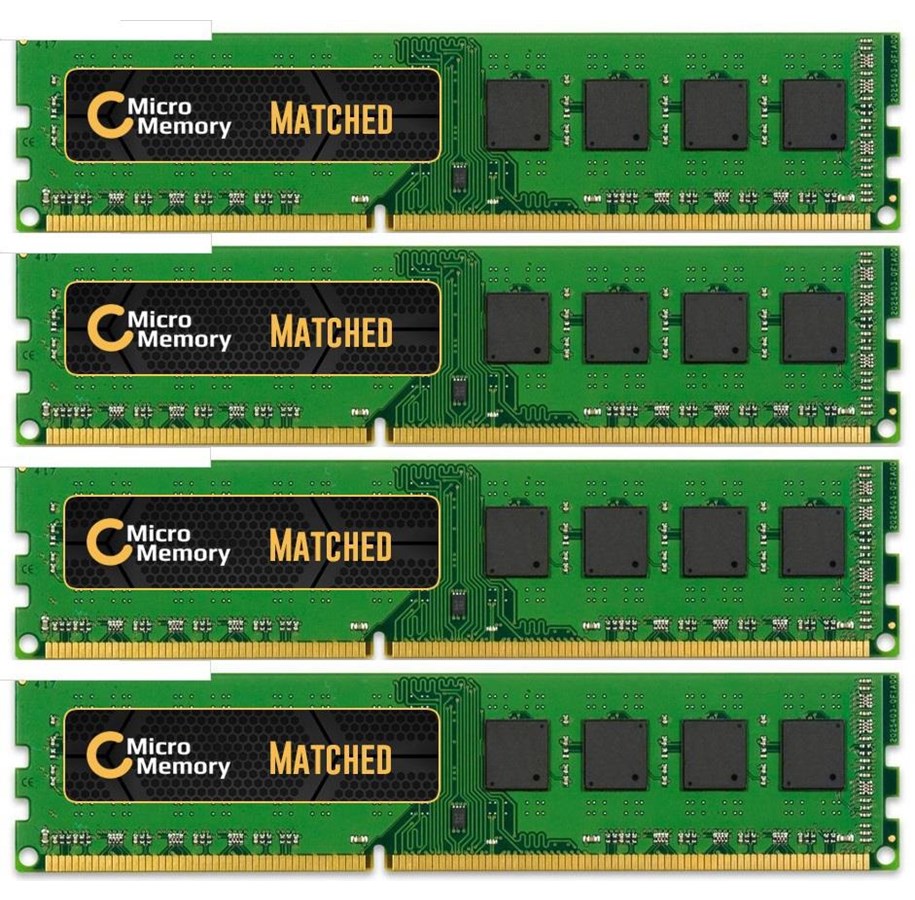 RAM - CoreParts Memory hukommelse - 16 GB : 4 x 4 GB - DIMM 240-pin - MMH8783/16GB