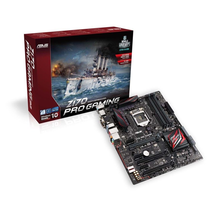Bundkort - ASUS Z170 PRO GAMING Bundkort - Intel Z170 - Intel LGA1151 - DDR4 RAM - ATX - 90MB0MD0-M0EAY0
