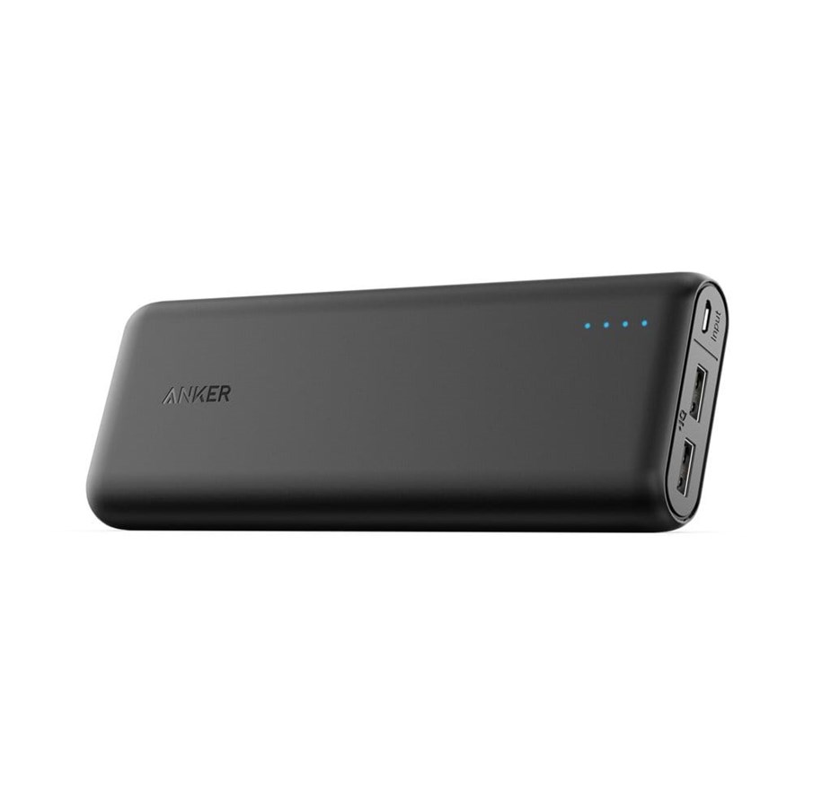 Powerbank - Anker PowerCore 20100 PowerIQ Powerbank - Sort - 20100 mAh - A1271011