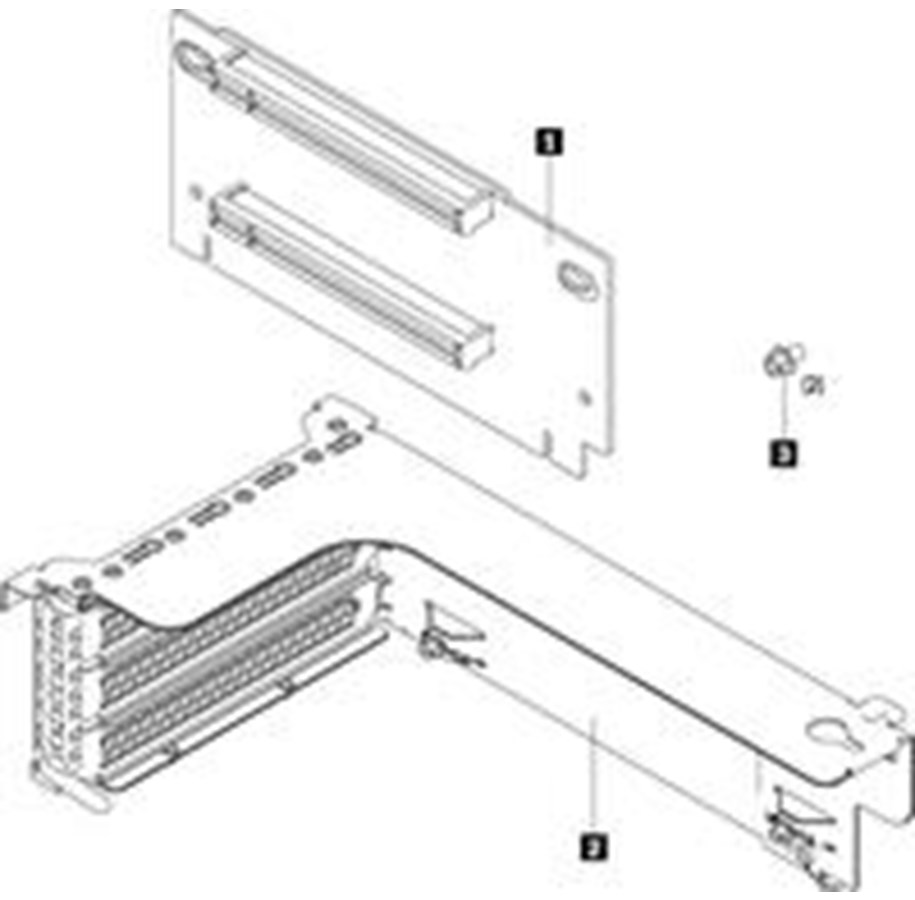 Dockingstation - Lenovo Riser 1 Kit - udvidelseskort - 7XH7A02678