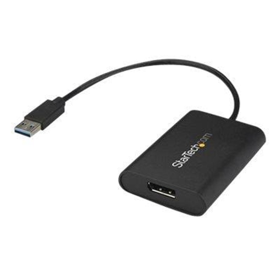 Skærmkabel - StarTech.com USB to DisplayPort Adapter - USB 3.0 - 4K 30Hz - external video adapter - MCT T6-688L - black - USB32DPES2