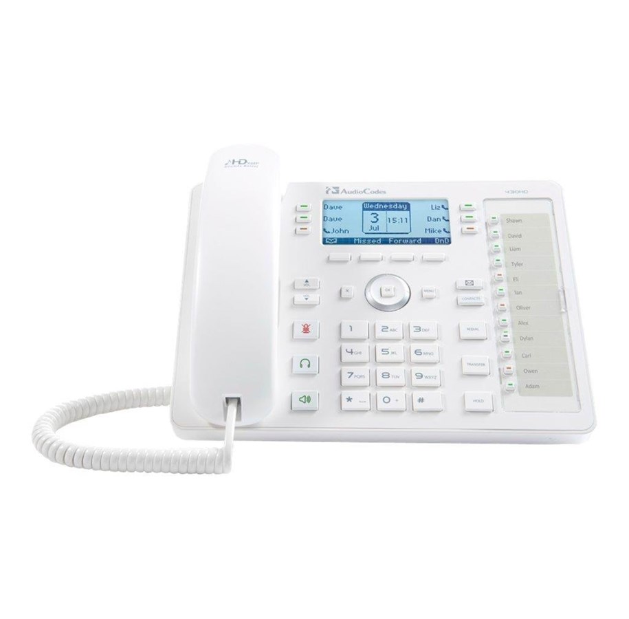 Stationær telefon - AudioCodes 430HD SIP IP Phone - VoIP phone - UC430HDEPSG