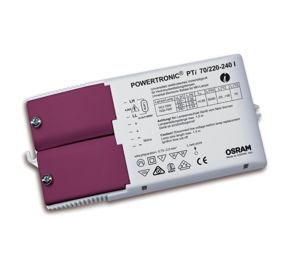 Drivere, spoler og transformatore - Osram Powertronic PTI 70W/220-240L 905801 - 4008321099501
