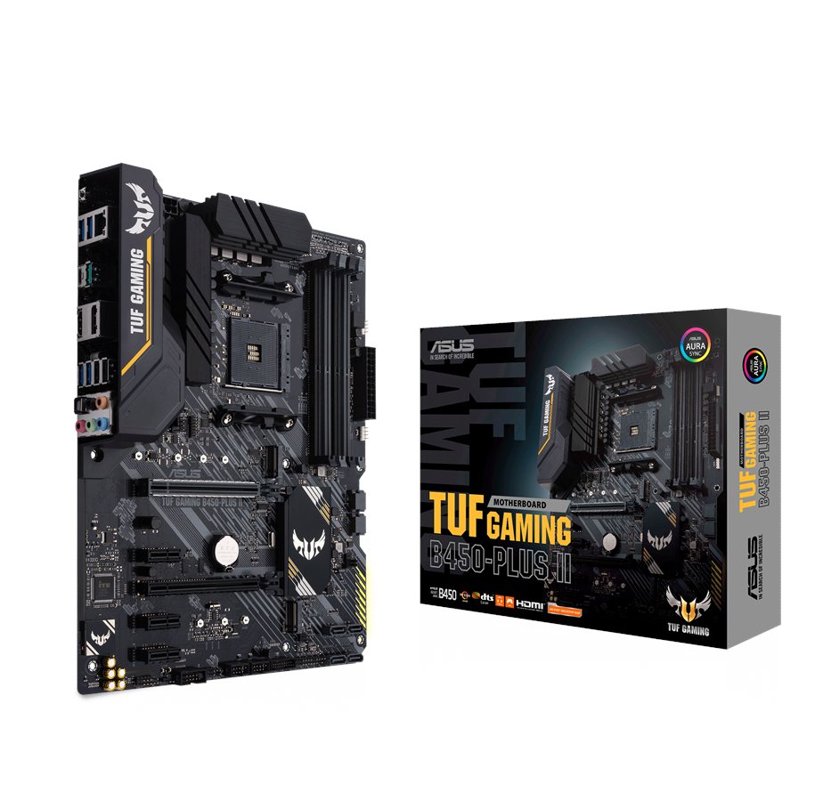 Bundkort - ASUS TUF GAMING B450-PLUS II Bundkort - AMD B450 - AMD AM4 - DDR4 RAM - ATX - 90MB1650-M0EAY0