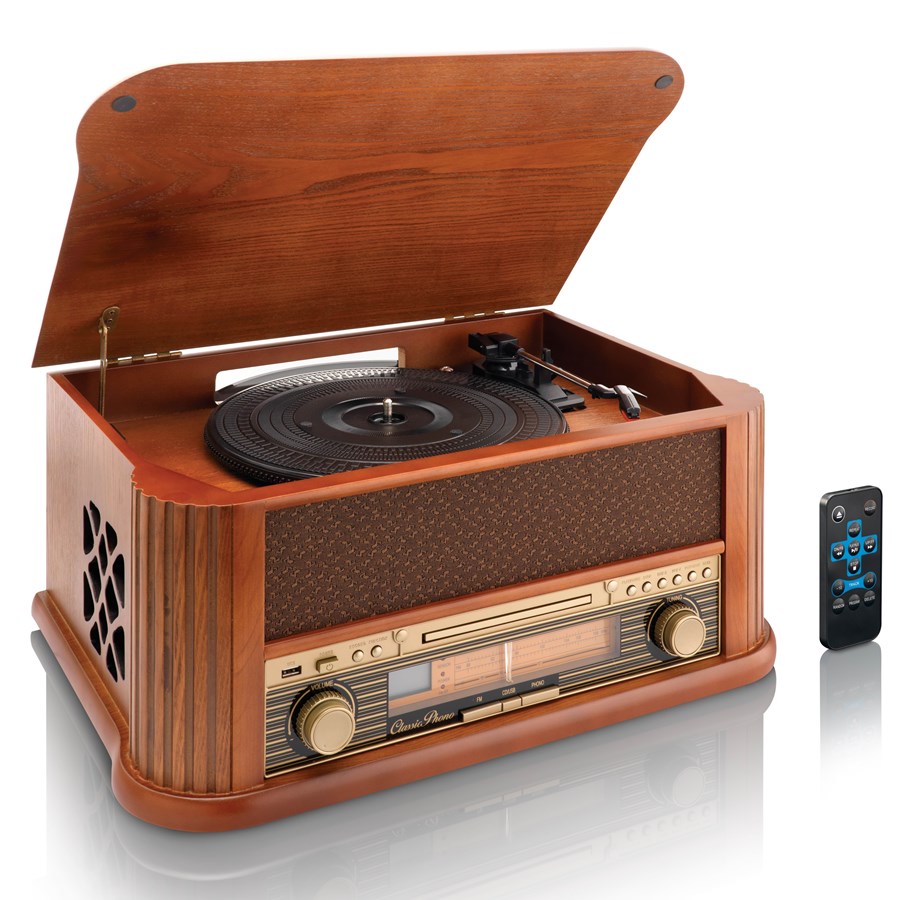 Pladespiller - ACTI TCD-2500 - Wooden Turntable with USB Encoding. - Pladespiller - TCD-2500