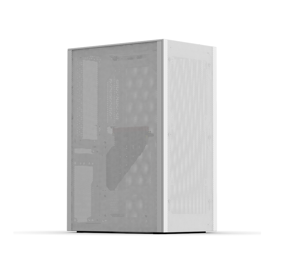 Kabinet - Ssupd Meshlicious Mini ITX Case - Full Mesh - PCIe 4.0 - White - Kabinet - Minitower - Hvid - SSU-MESHLI-WH-FM-PCIE4-14-90D