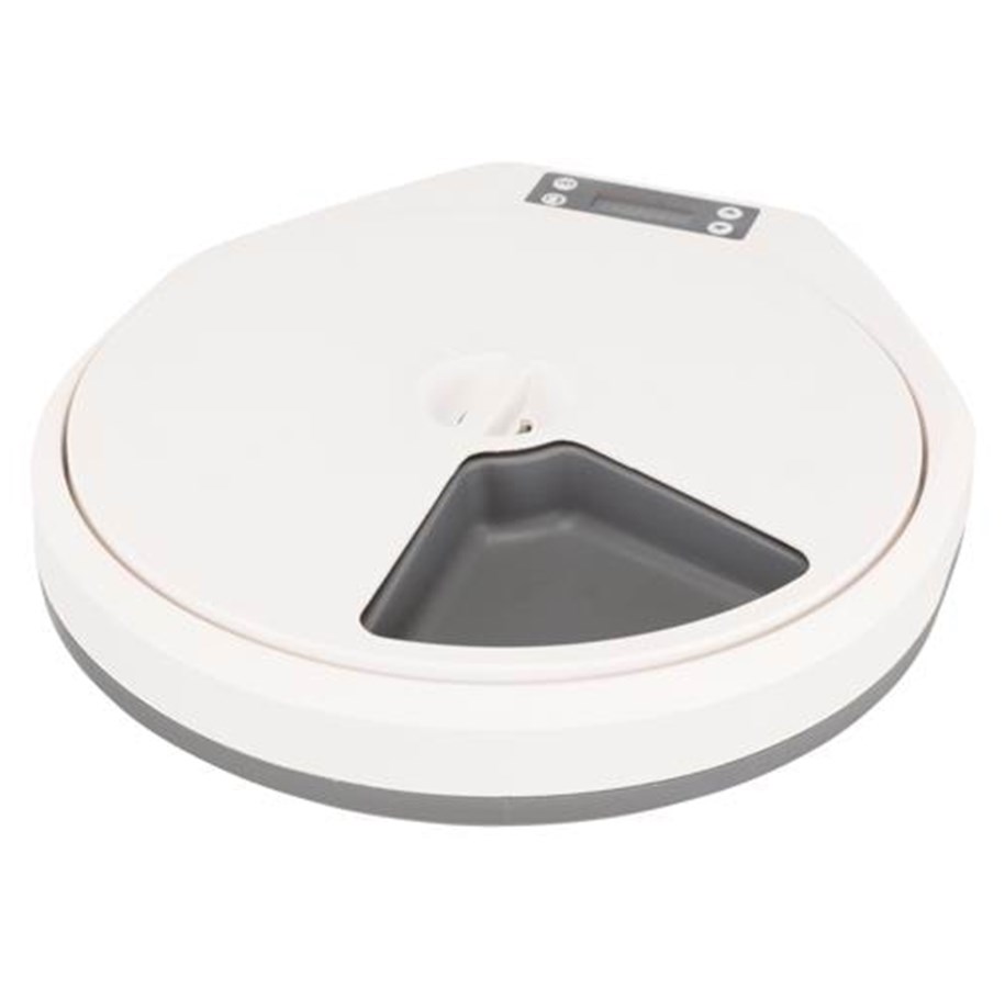 Hunde - Trixie TX4+1 automatic food dispenser 5 × 0.24 l/33 × 5 × 36 cm white/grey - TX24384