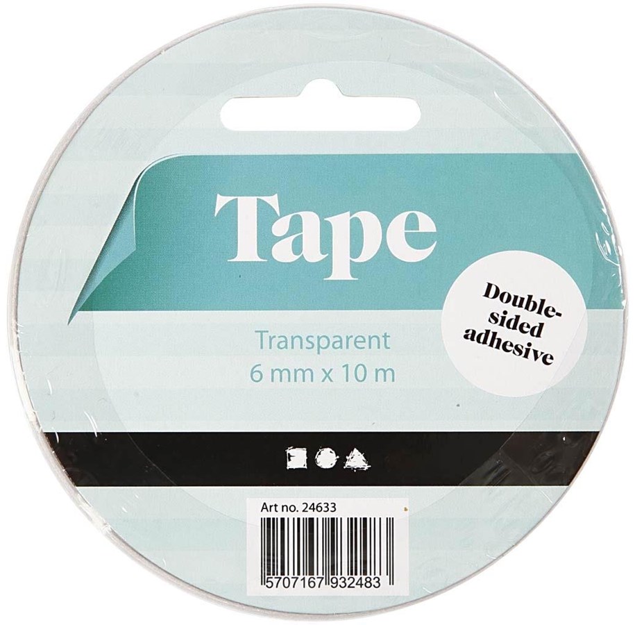 Tape & lim - Creativ Company Double Sided Adhesive Tape 6mm 10m - 24633