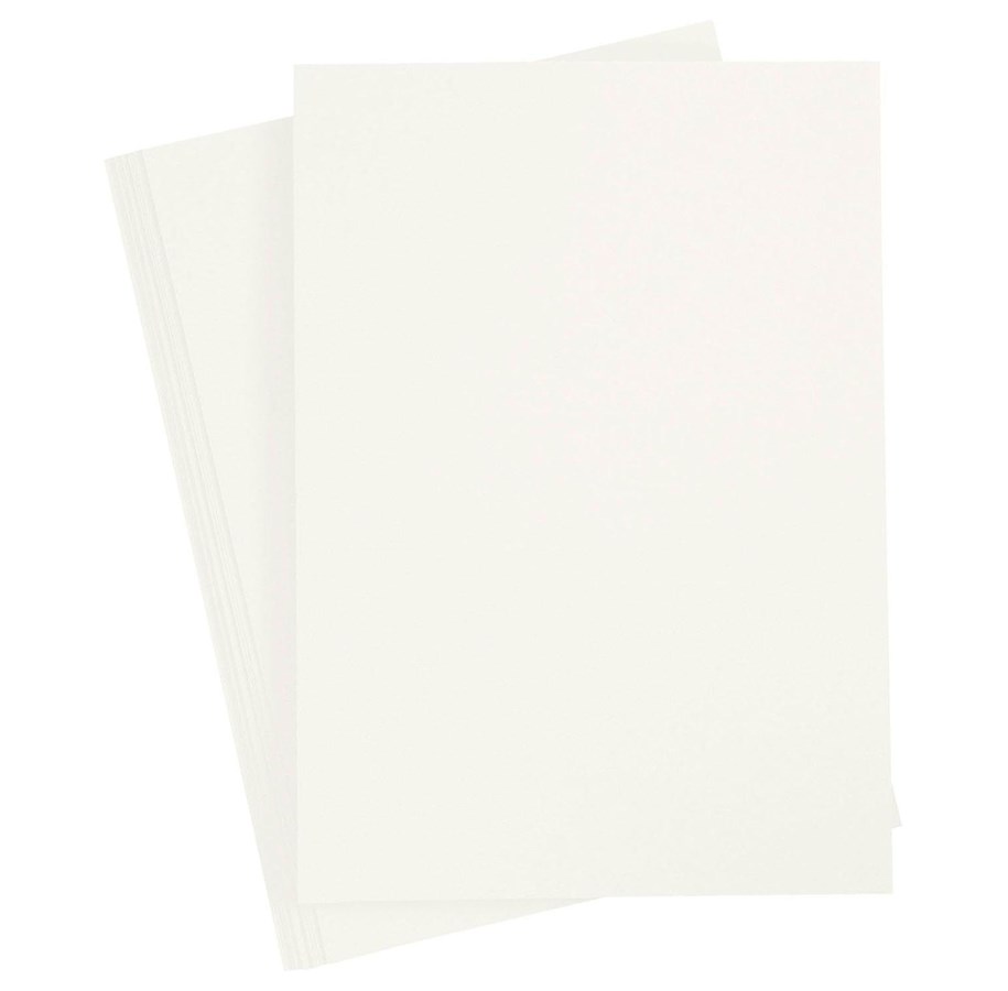 Papir, Fotopapir og Etiketter - Creativ Company Colored Cardboard Ivory A4 20 sheets - 211036