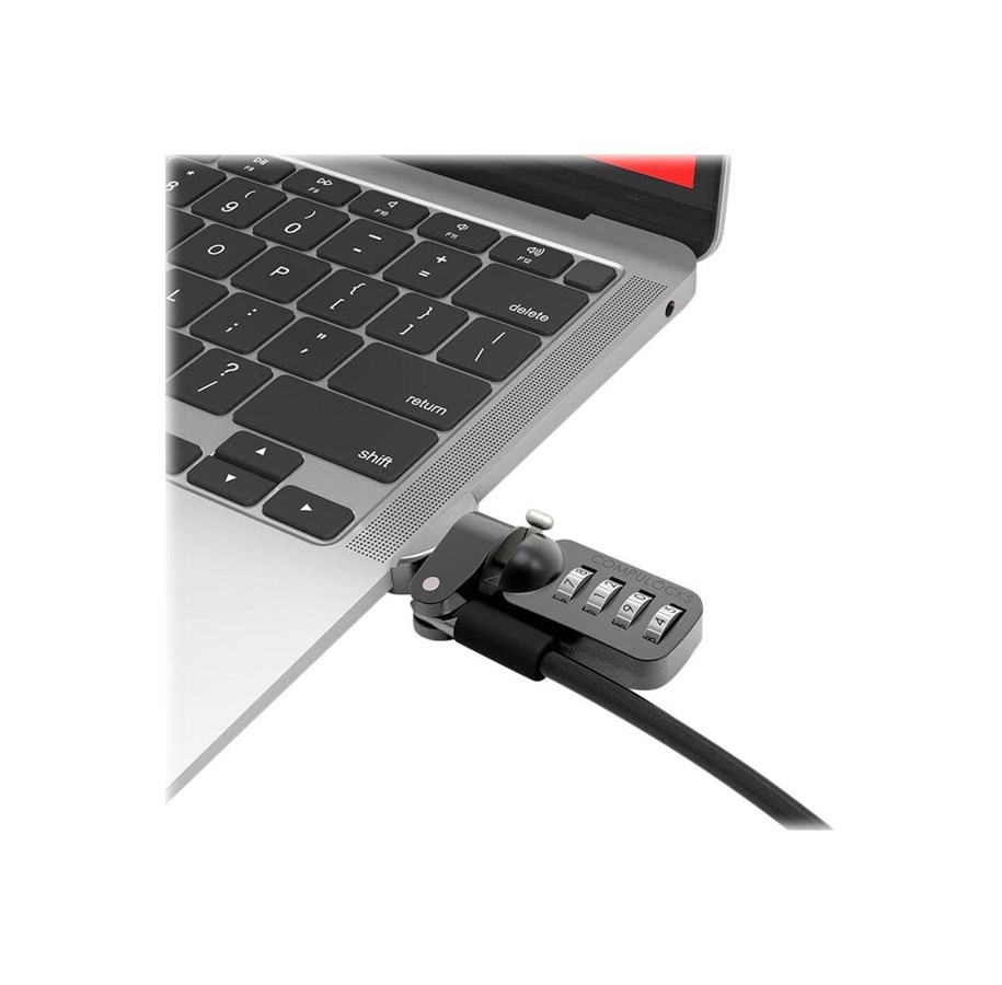 Systemtilbehør (kølepasta mv.) - Compulocks MacBook Air M1 2020 Lock Adapter With Combination Lock - MBALDG03CL