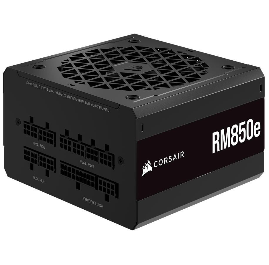 Strømforsyning - Corsair RM850e V2 Strømforsyning - 850 Watt - 120 mm - ATX 3.1 - 80 Plus Gold certified - CP-9020263-EU