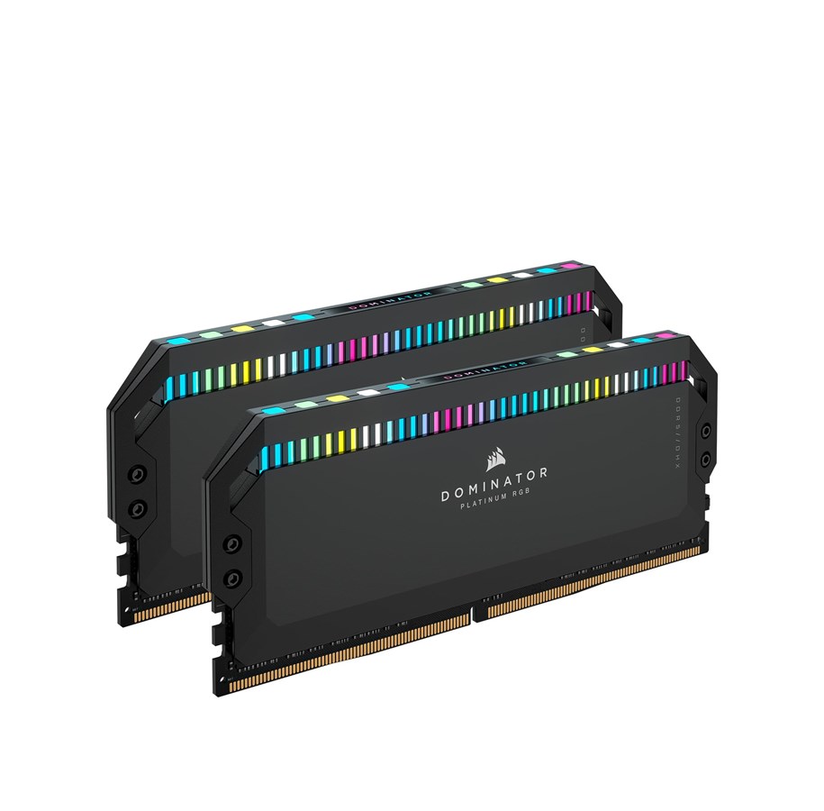 RAM - Corsair Dominator Platinum RGB DDR5-6400 - 64GB - CL32 - Dual Channel (2 pcs) - Intel XMP - Sort med RGB - CMT64GX5M2B6400C32