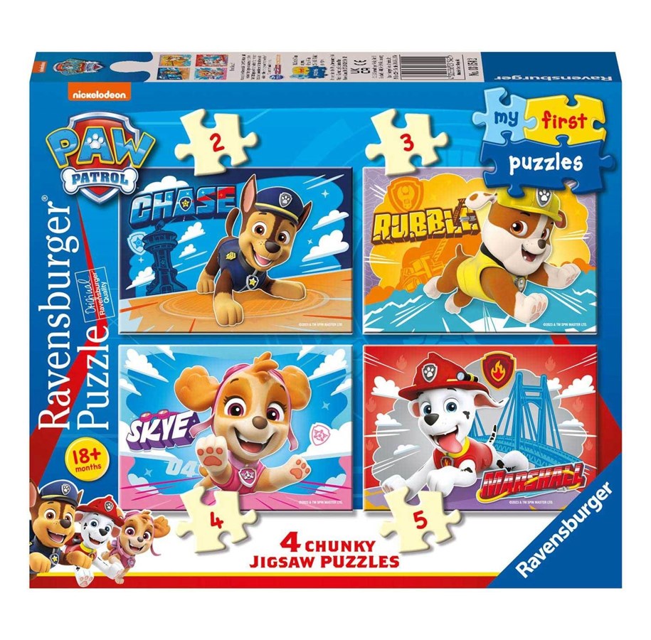 Puslespil - Ravensburger My First Puzzles PAW Patrol 4in1 Floor - 31542