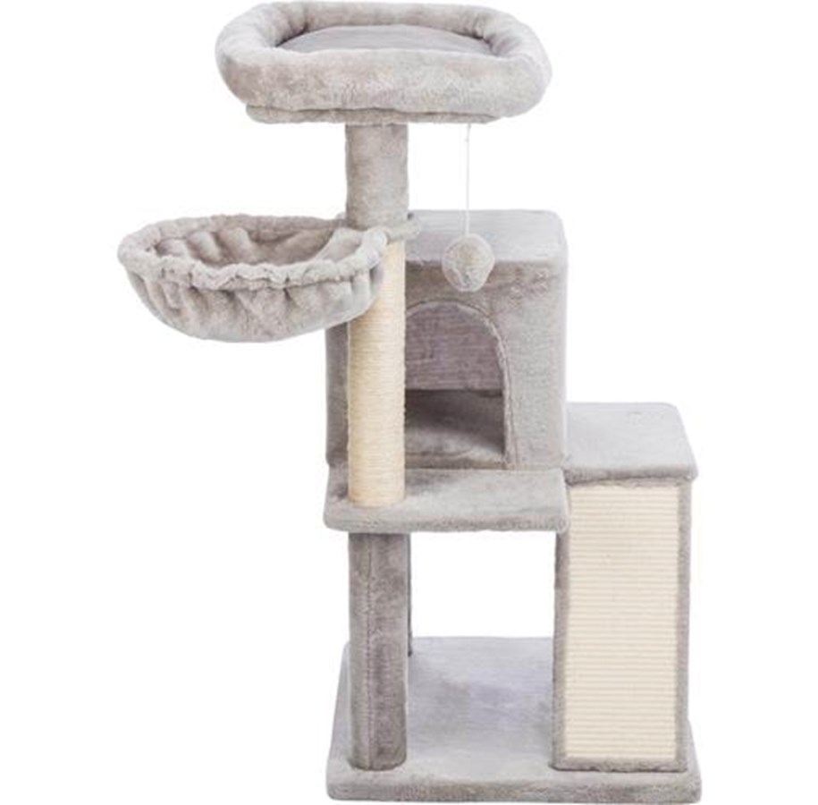 Katte - Trixie Junior Pepito scratching post 48 × 48 cm : 98 cm grey - TX44435