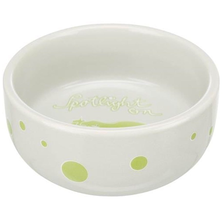 Kanin & gnaver - Trixie Ceramic Bowl guinea pig 250 ml/ø 11 cm assorted colours - TX60738