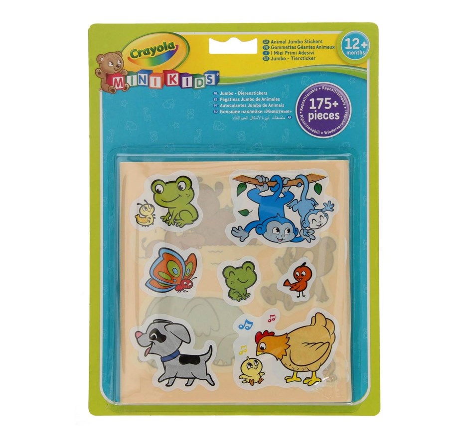 Kreativt Legetøj - Crayola Mini Kids - Stickers Animals - 256291
