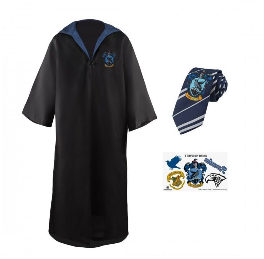 Merchandise - Cinereplicas - HP Entry Robe Necktie & Tattoos Ravenclaw Large EU - 4895205606548