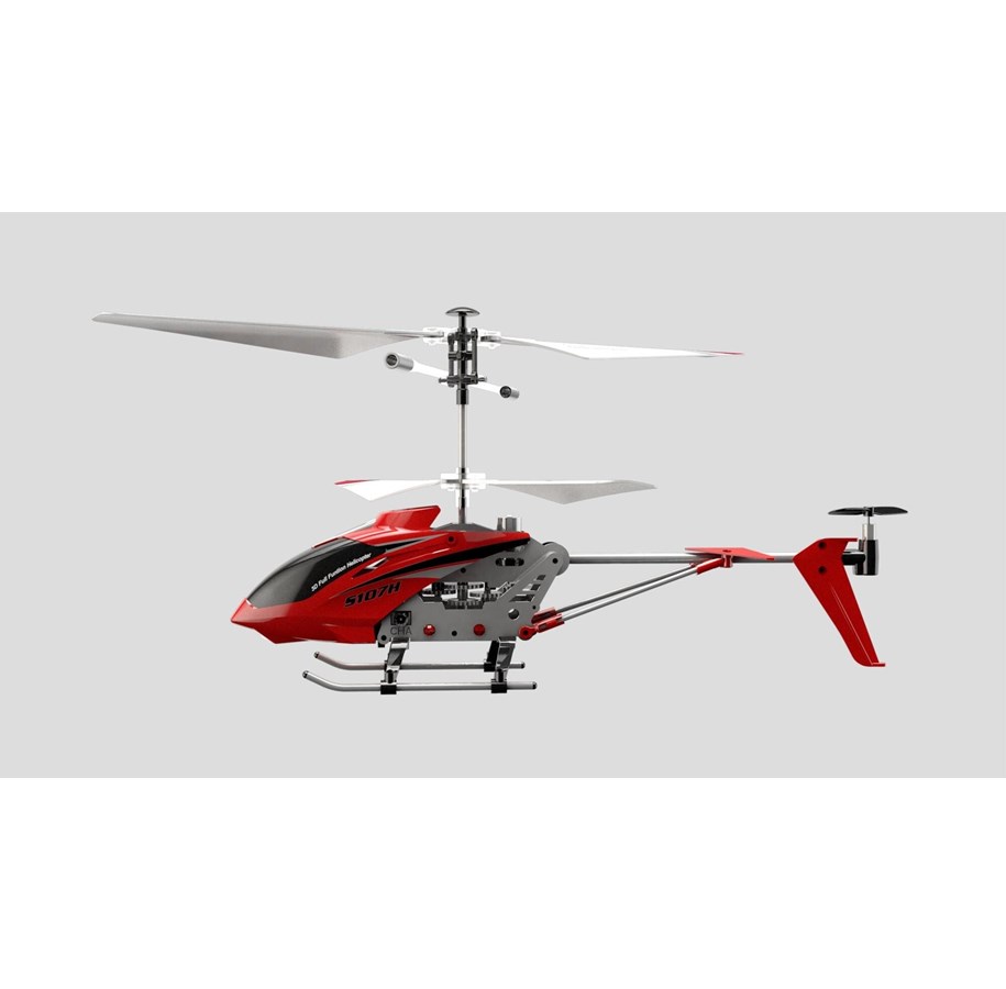 Fjernstyret - Syma R/C S107H Helicopter 2.4GHz 23 cm Red - 50402
