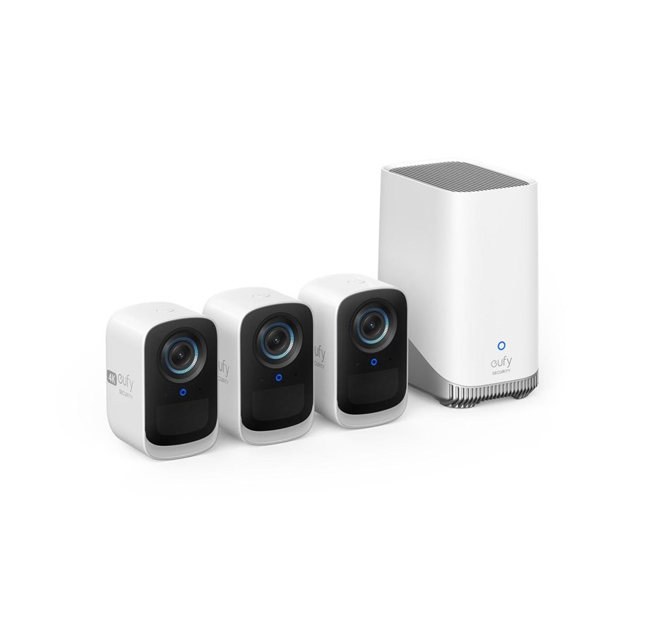 Smart Home - Eufy Cam S300 (eufyCam 3C) 3-Cam Kit - T8882321