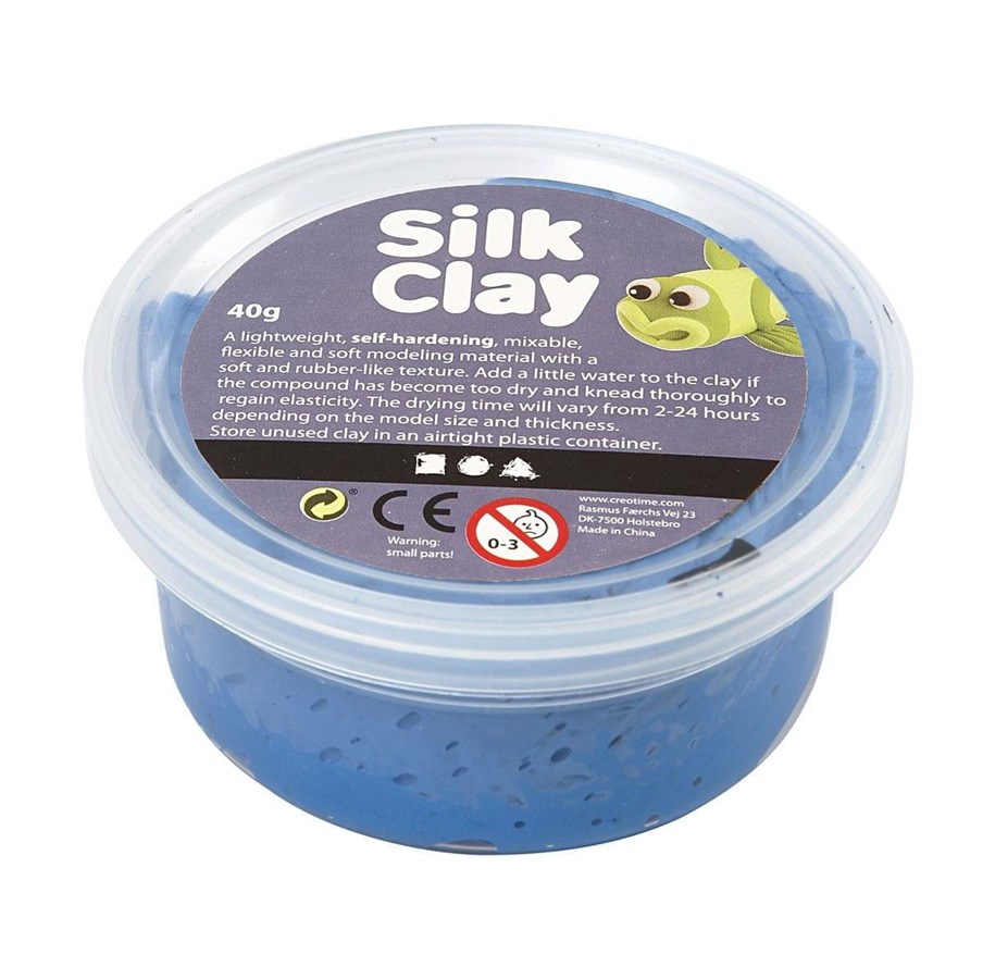 Konstruktionslegetøj - Silk Clay - Blue 40gr. - 79105